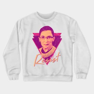 Ruth Bader Ginsburg Neon Colors Crewneck Sweatshirt